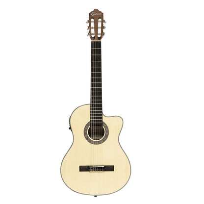 Crafter HC100-CE-N – Silver Series 100 klassisk elektrisk guitar med cutaway (Natural)