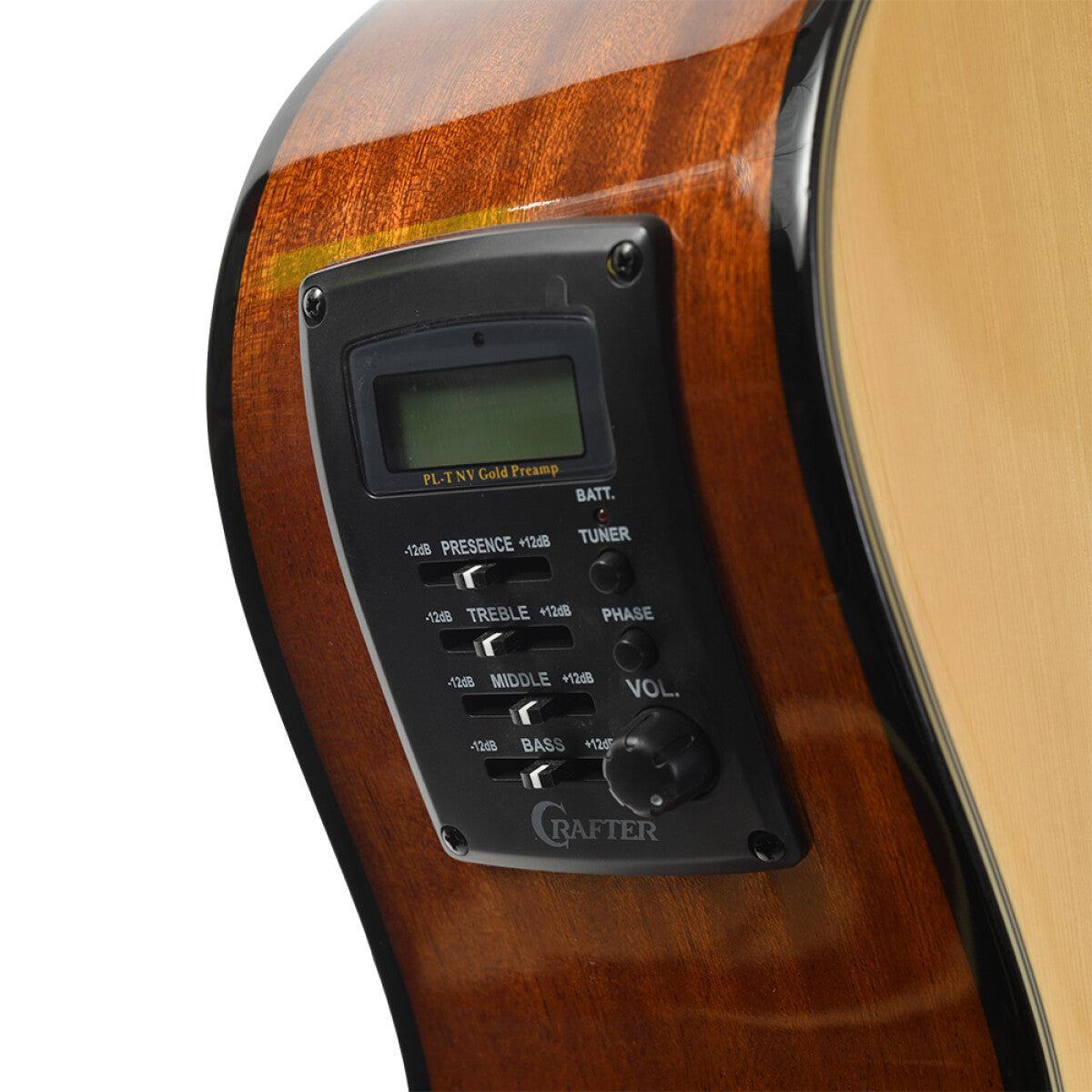 Crafter HG250-CE-N – Grand Auditorium western guitar med cutaway og pickup