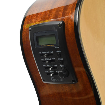 Crafter HG250-CE-N – Grand Auditorium western guitar med cutaway og pickup