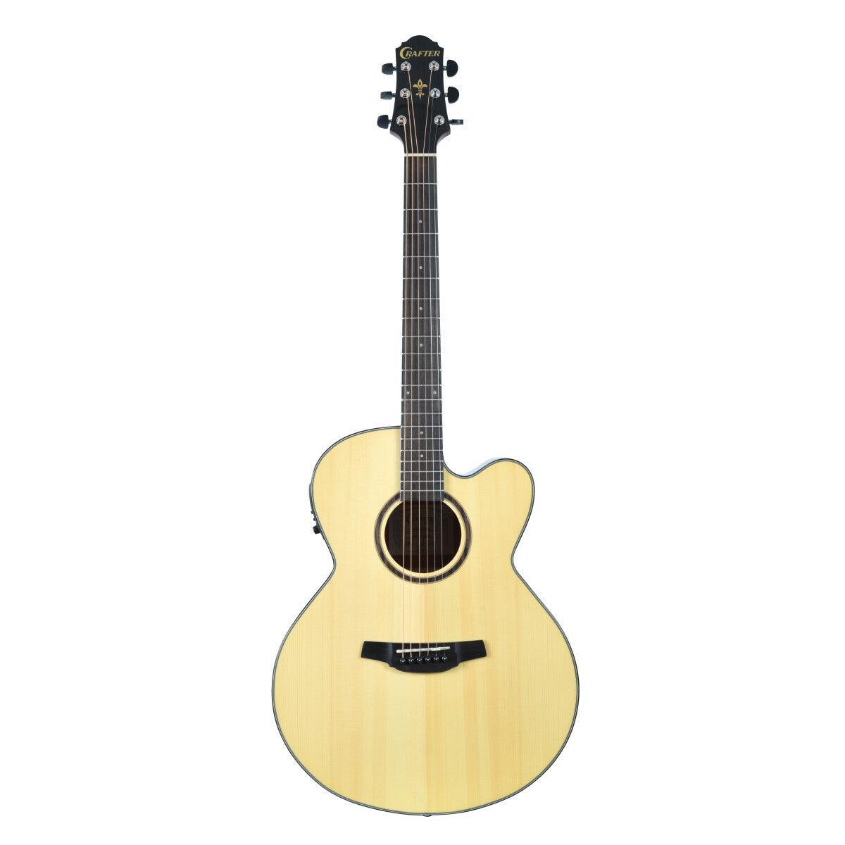 Crafter HJ250-CE-N – Jumbo western guitar med cutaway og pickup
