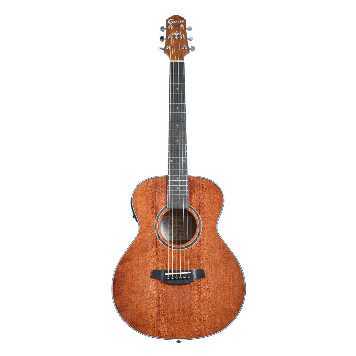 Crafter HM100E-BR – Mini western guitar med pickup (Brown)