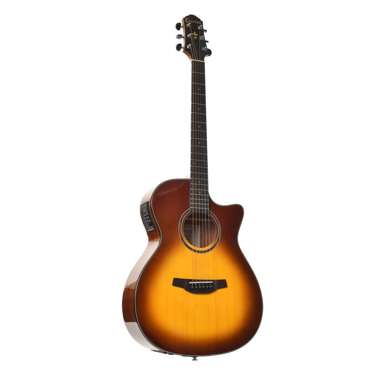 Crafter HT250-CE-BRS – Orchestra western guitar med cutaway og pickup