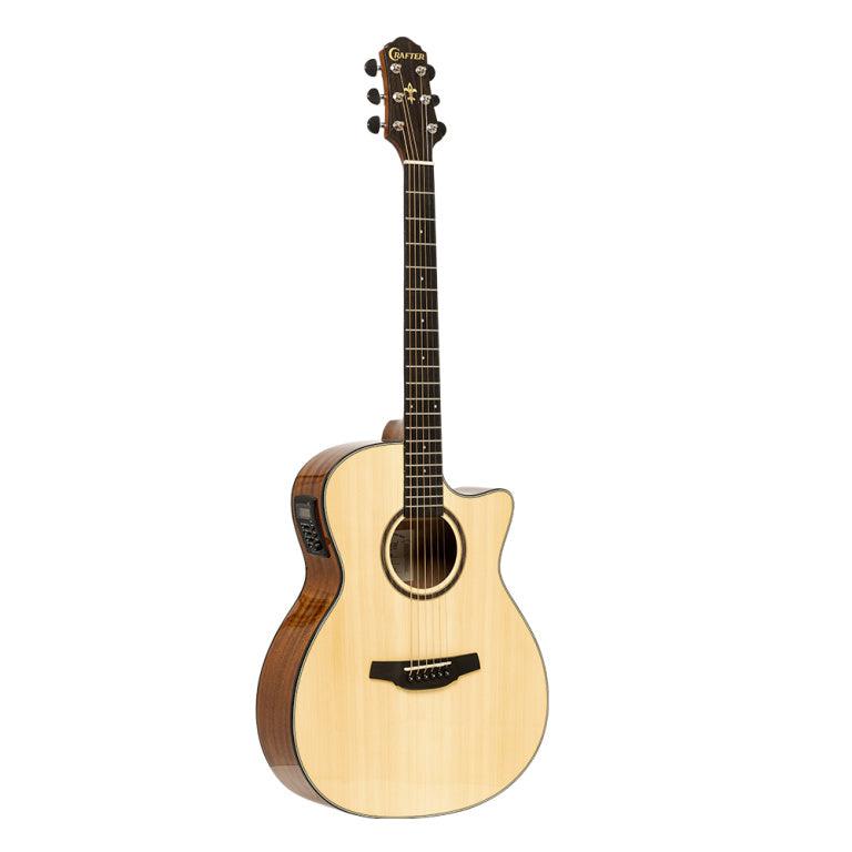 Crafter HT250-CE-N Orchestra elektrisk-akustisk guitar med lamineret gran dæk