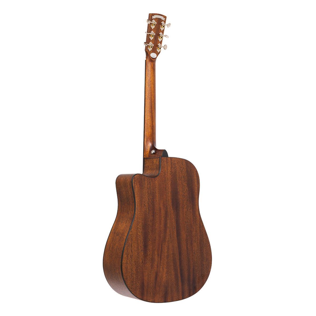 Crafter LITE D15CE – Dreadnought western guitar med massiv mahogni top