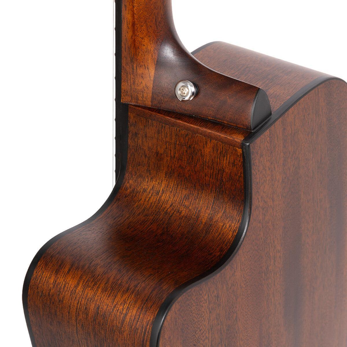 Crafter LITE D15CE – Dreadnought western guitar med massiv mahogni top
