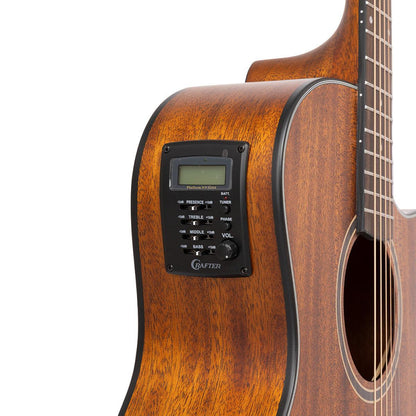 Crafter LITE G15CE – Grand Auditorium western guitar med massiv mahogni top