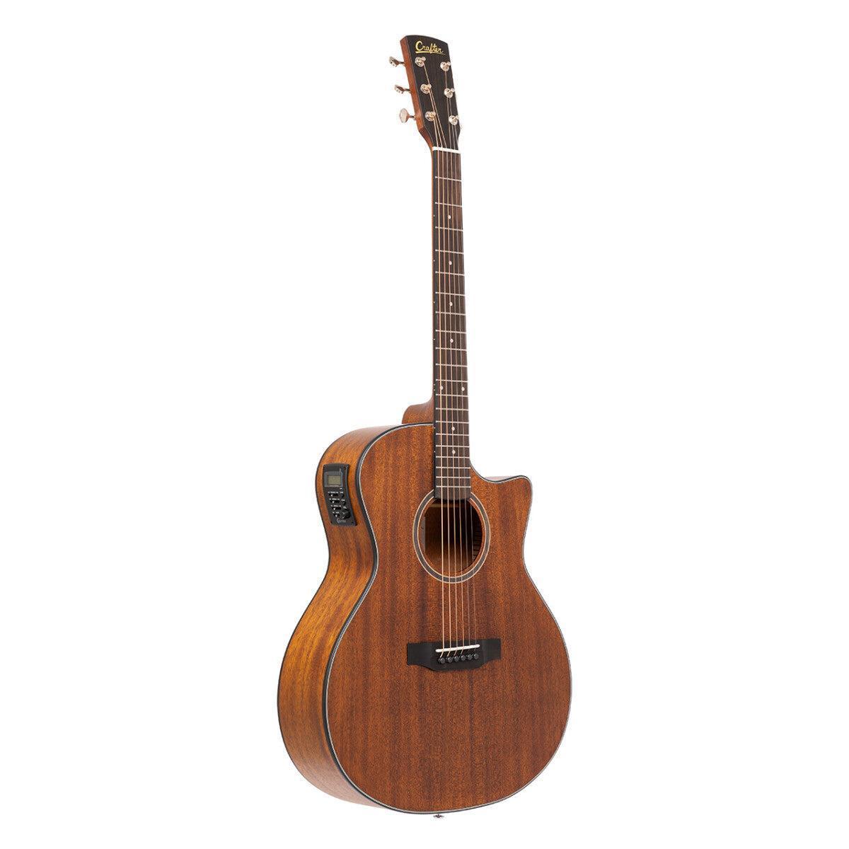 Crafter LITE G15CE – Grand Auditorium western guitar med massiv mahogni top