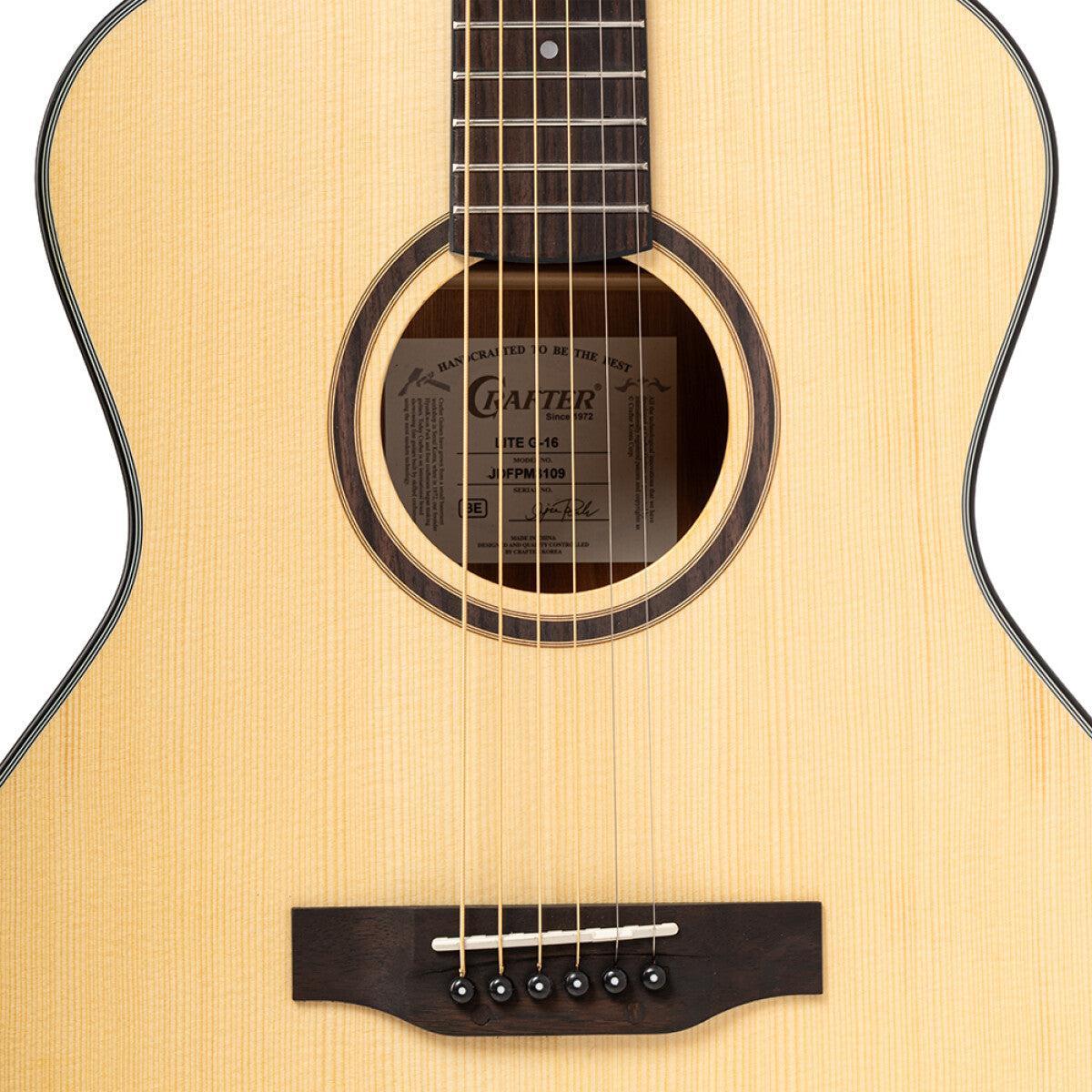 Crafter LITE G16 – Grand Auditorium western guitar med massiv gran top
