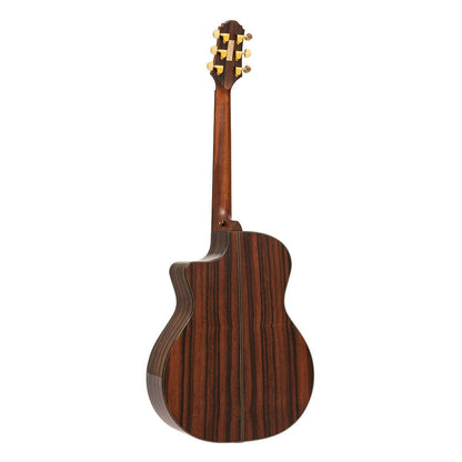 Crafter LX G-4000CE – High-End Grand Auditorium western-guitar med massivt alpin-grandæk og Macassar ibenholt