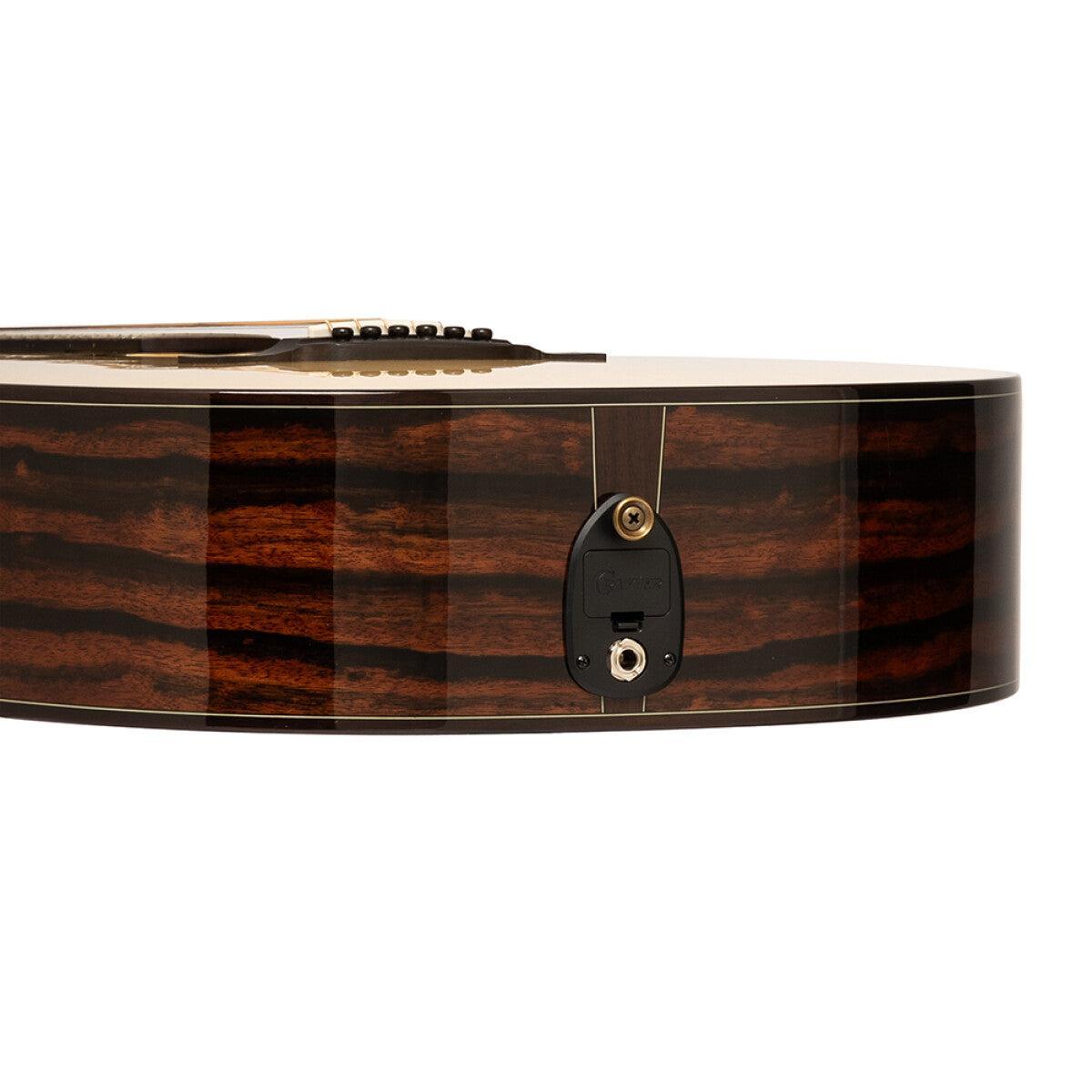 Crafter LX G-4000CE – High-End Grand Auditorium western-guitar med massivt alpin-grandæk og Macassar ibenholt
