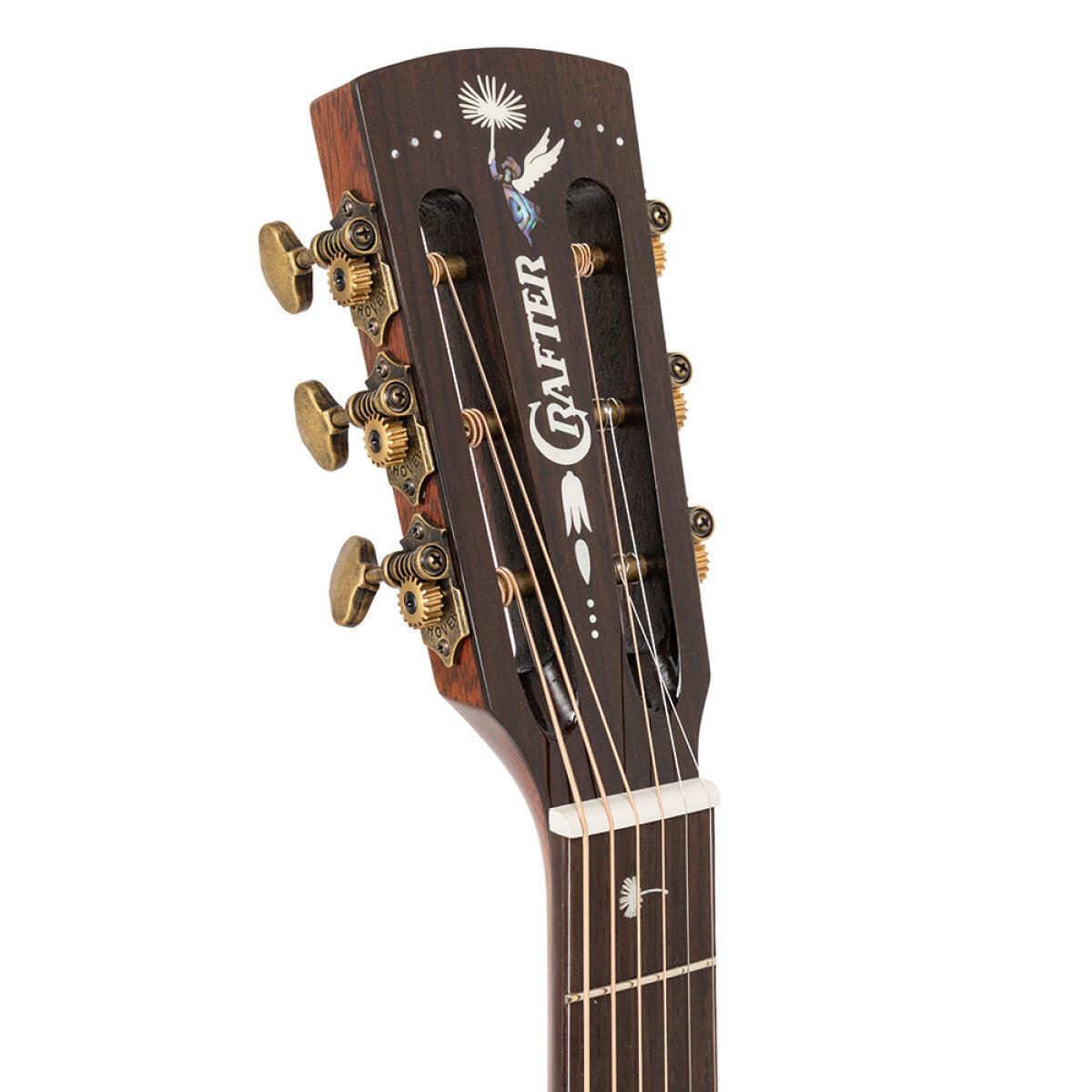 Crafter MIND ALK DL DCE – Dreadnought western-guitar med massivt flammet akacietræ og L.R. Baggs Anthem