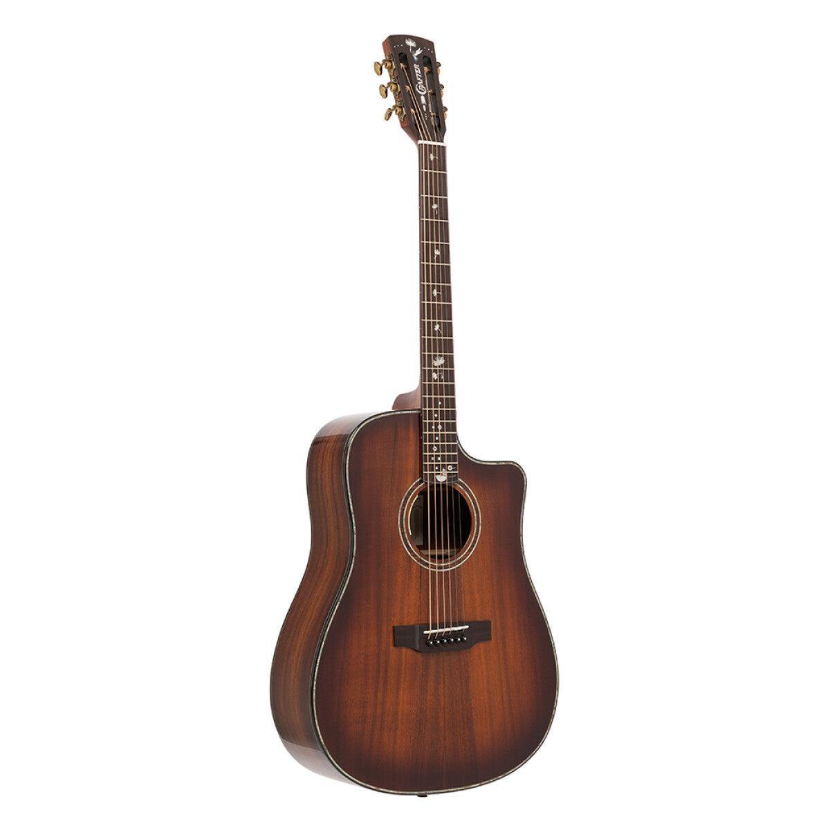 Crafter MIND ALK DL DCE – Dreadnought western-guitar med massivt flammet akacietræ og L.R. Baggs Anthem