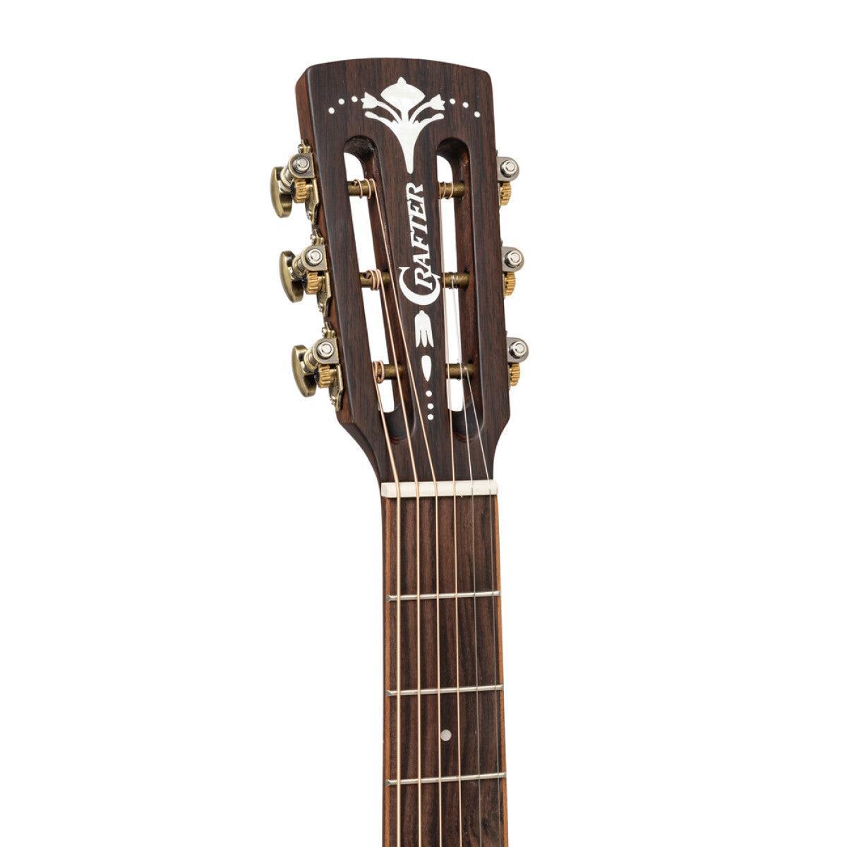 Crafter MIND D15E NAT – Dreadnought western guitar med massiv mahogni top