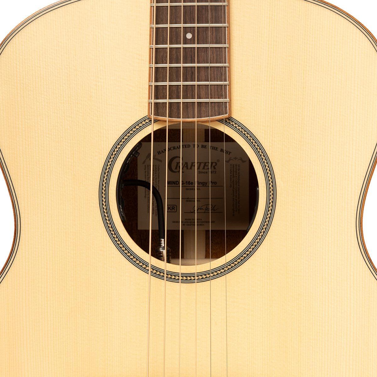 Crafter MIND G16E FGY N – Fingerstyle Grand Auditorium western guitar med massiv gran top