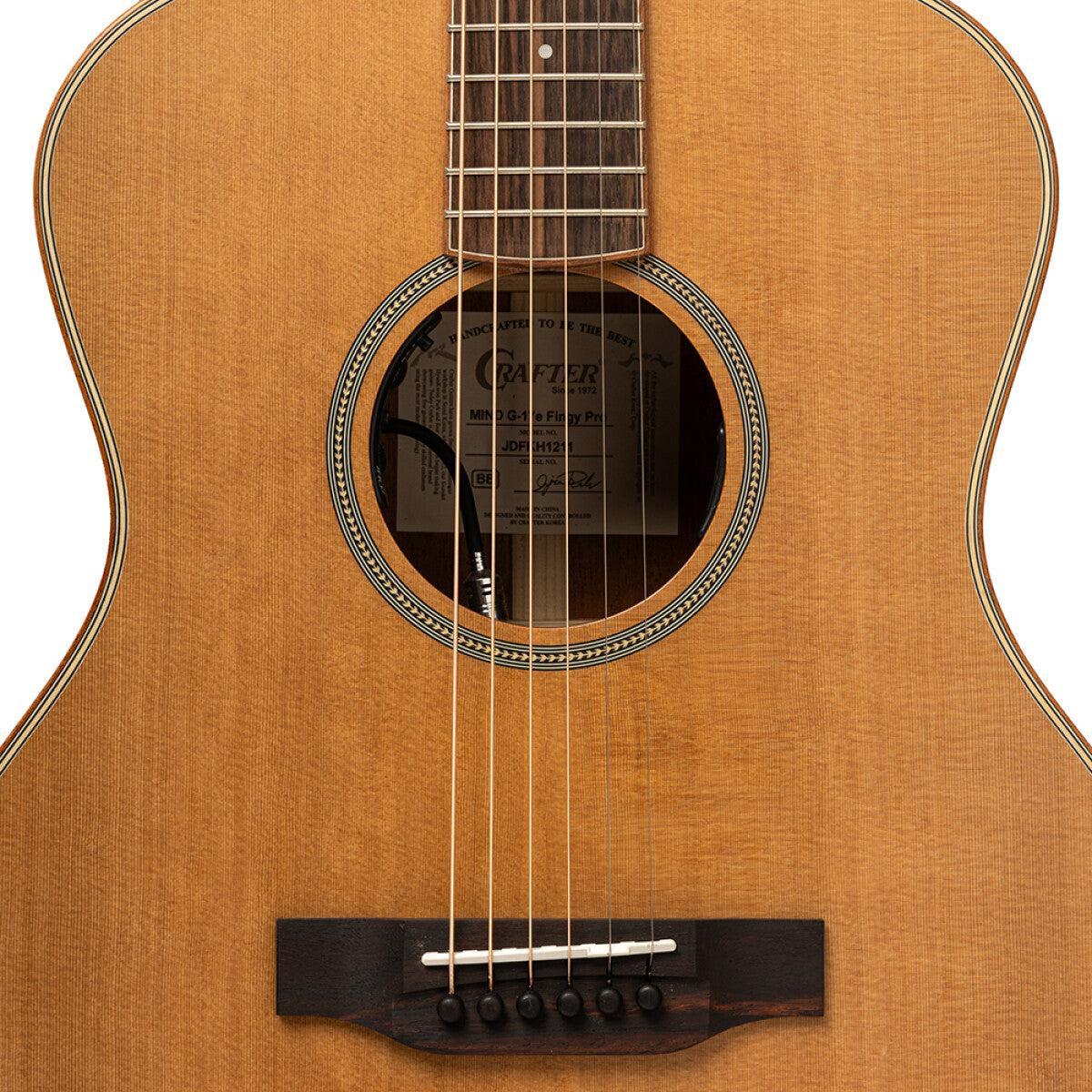 Crafter MIND G17E FGY N – Fingerstyle Grand Auditorium western guitar med massiv ceder top