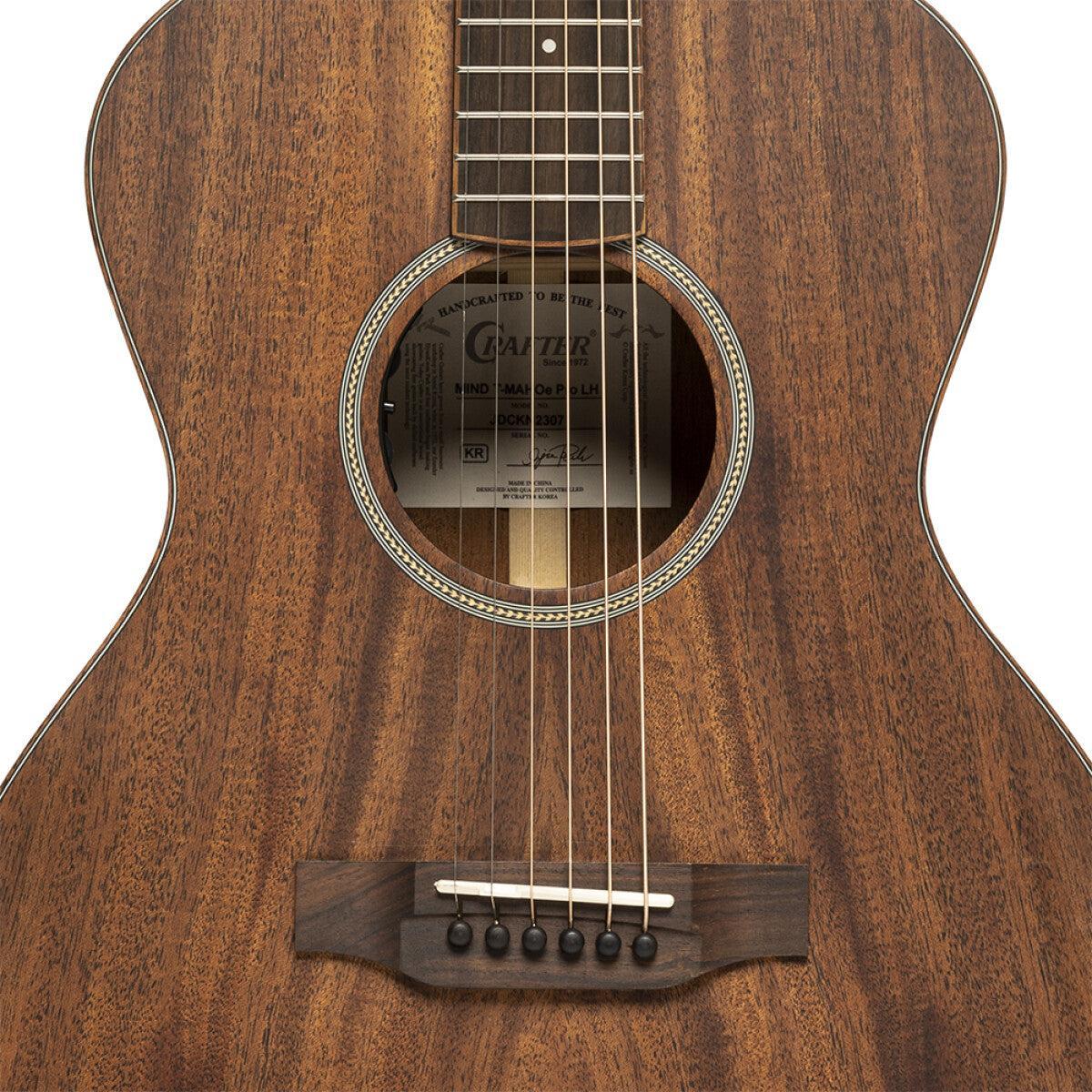 Crafter MIND T-MAHO LH – Mind Series venstrehåndet Orchestra elektroakustisk guitar med massivt mahognidæk