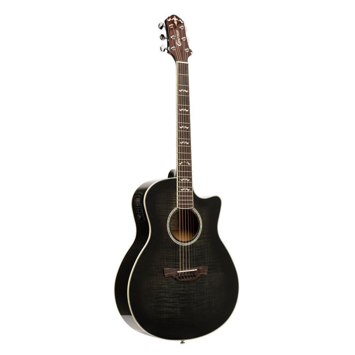 Crafter NOBLE TBK – Small Jumbo western guitar med flamed maple top
