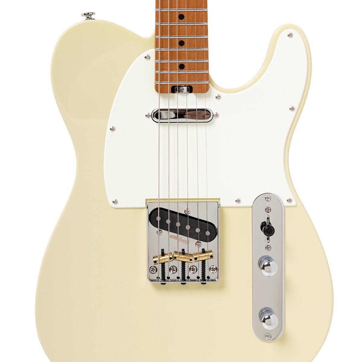 Crafter SEOUL T50VSM MW – Modern T-style elguitar med locking tuners (Malty White)