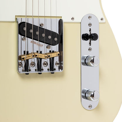 Crafter SEOUL T50VSM MW – Modern T-style elguitar med locking tuners (Malty White)