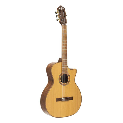 Crafter SNT 17CE PRO Klassisk Elektrisk Guitar med Massivt Cedertræsdæk