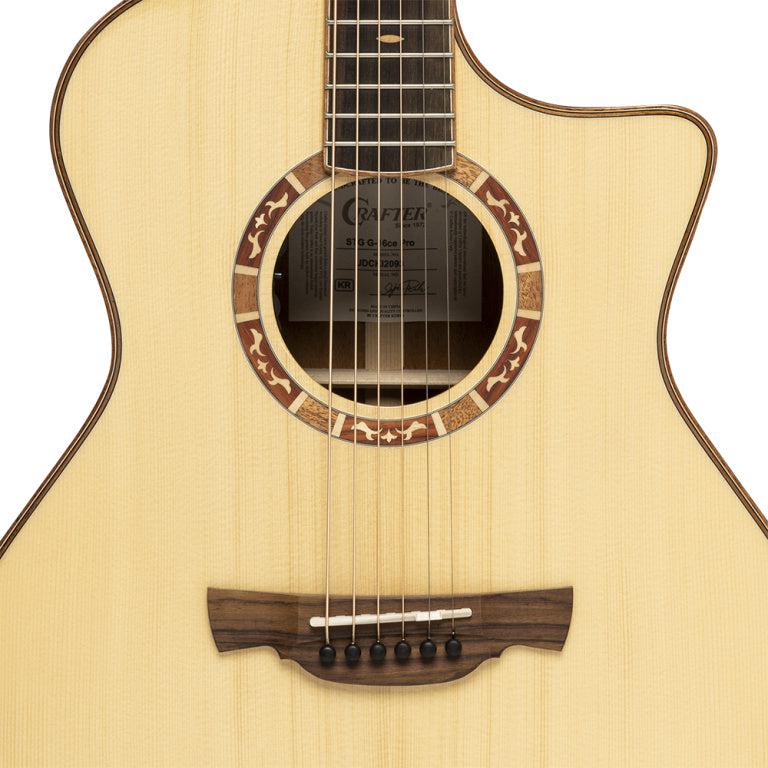 Crafter STG G16CE PRO Grand auditorium guitar m/massiv gran dæk og DS-2 preamp system