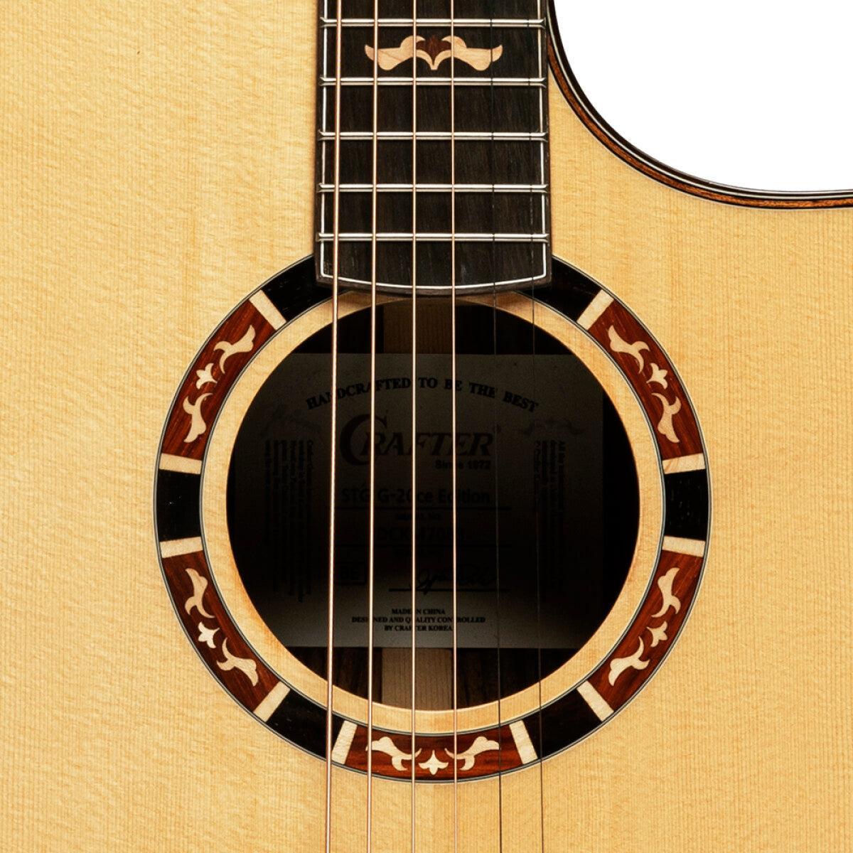 Crafter STG G20CE EDIT Grand auditorium E/A guitar med massiv gran dæk