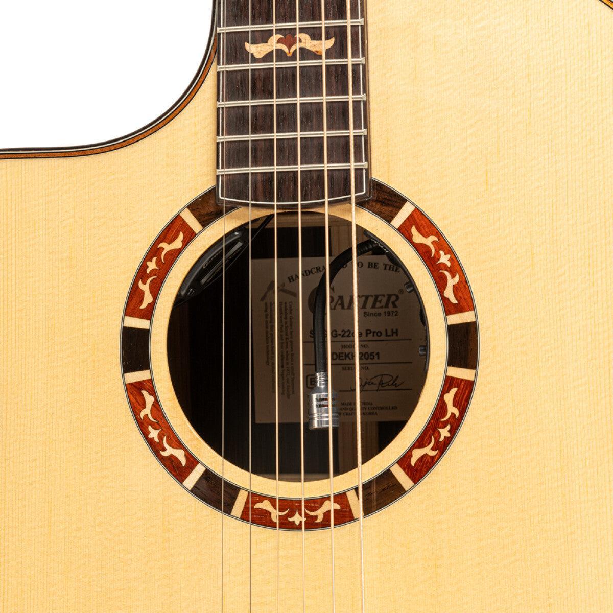 Crafter STG G22CE PROLH Stage series 22, Grand Auditorium elektrisk-akustisk guitar med massiv gran, venstrehåndsmodel