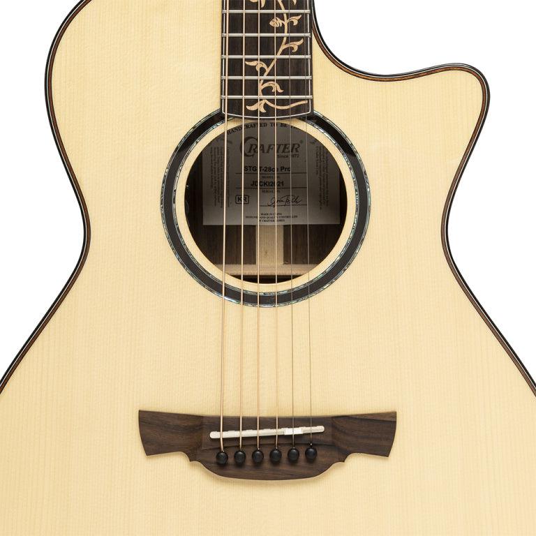 Crafter STG T28CE PRO – Orchestra western guitar med massiv gran top