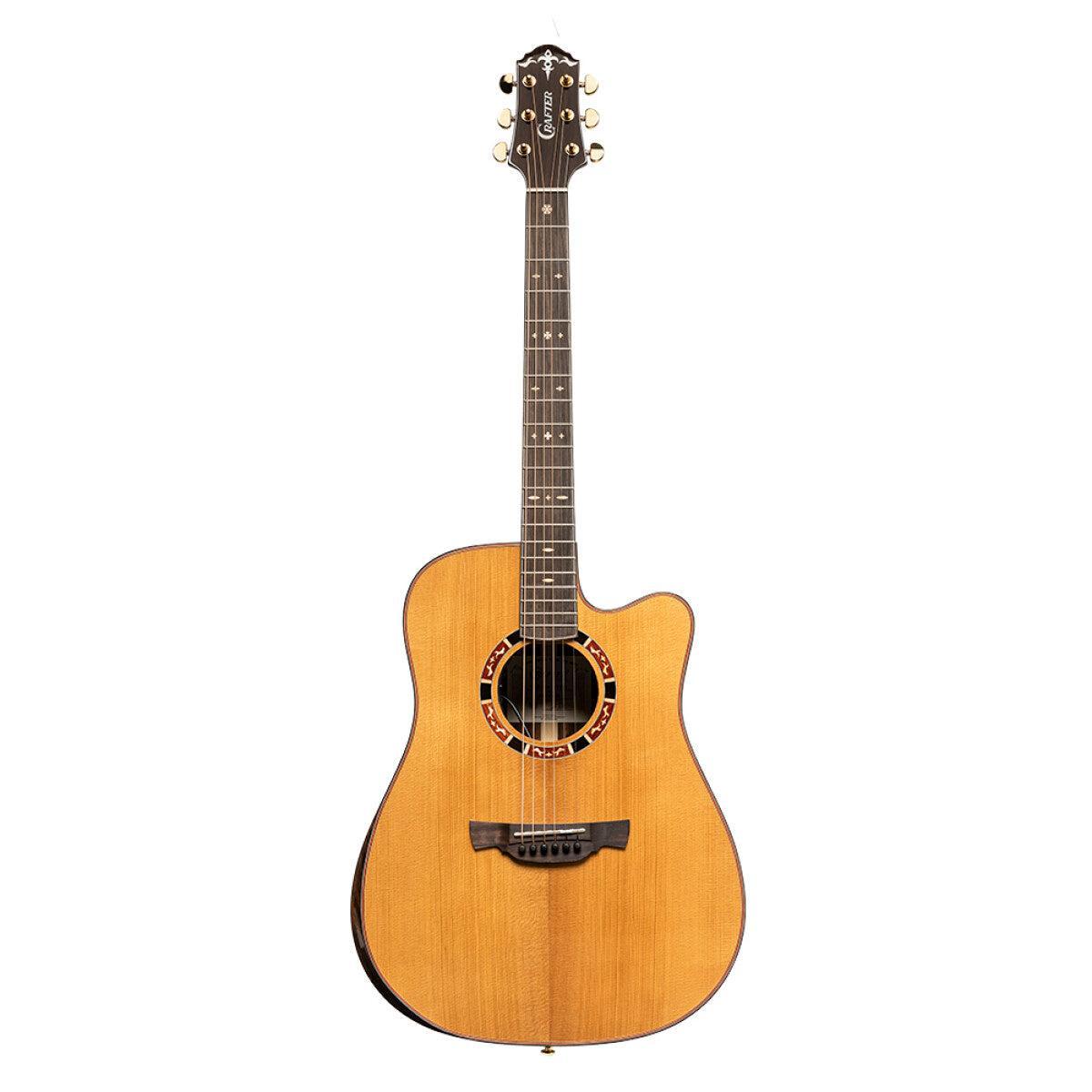 Crafter VL D22CE VVS Cutaway Dreadnought Akustisk-Elektrisk Guitar med Massivt VVS Grantræsdæk