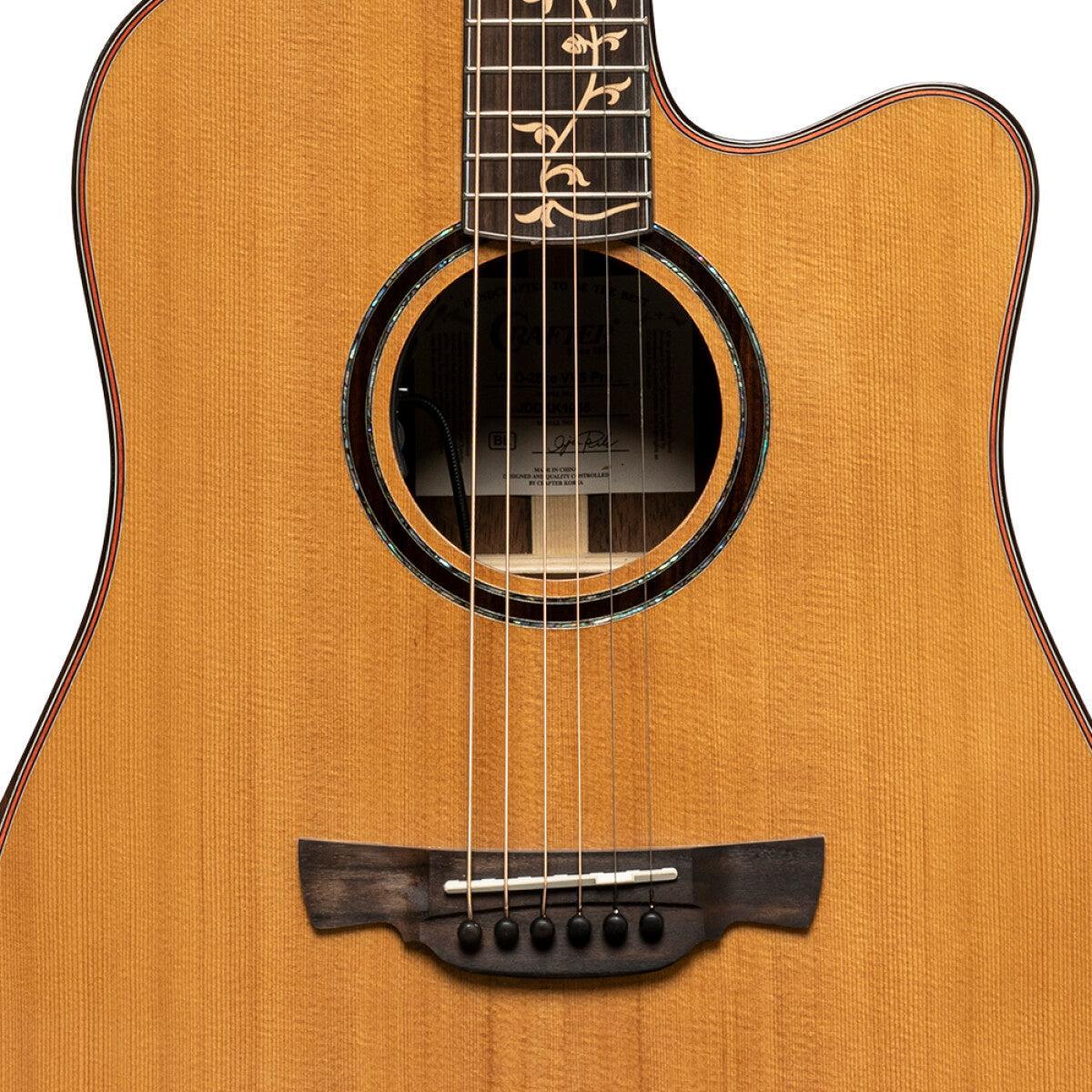 Crafter VL D28CE VVS – Dreadnought western guitar med VVS behandlet massiv gran