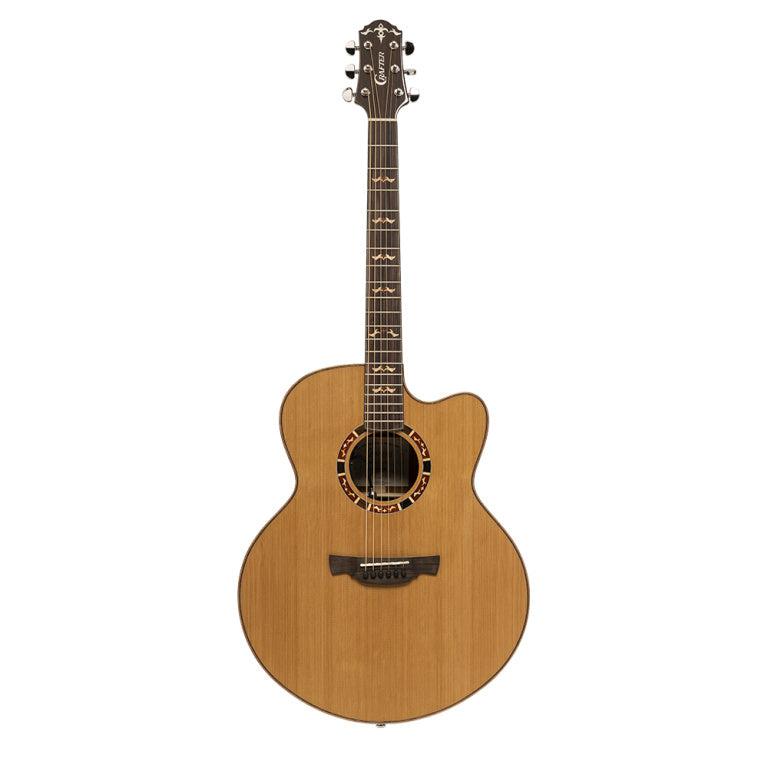 Crafter VL J27CE VVS – Jumbo elektroakustisk guitar med VVS-behandlet massivt grandæk