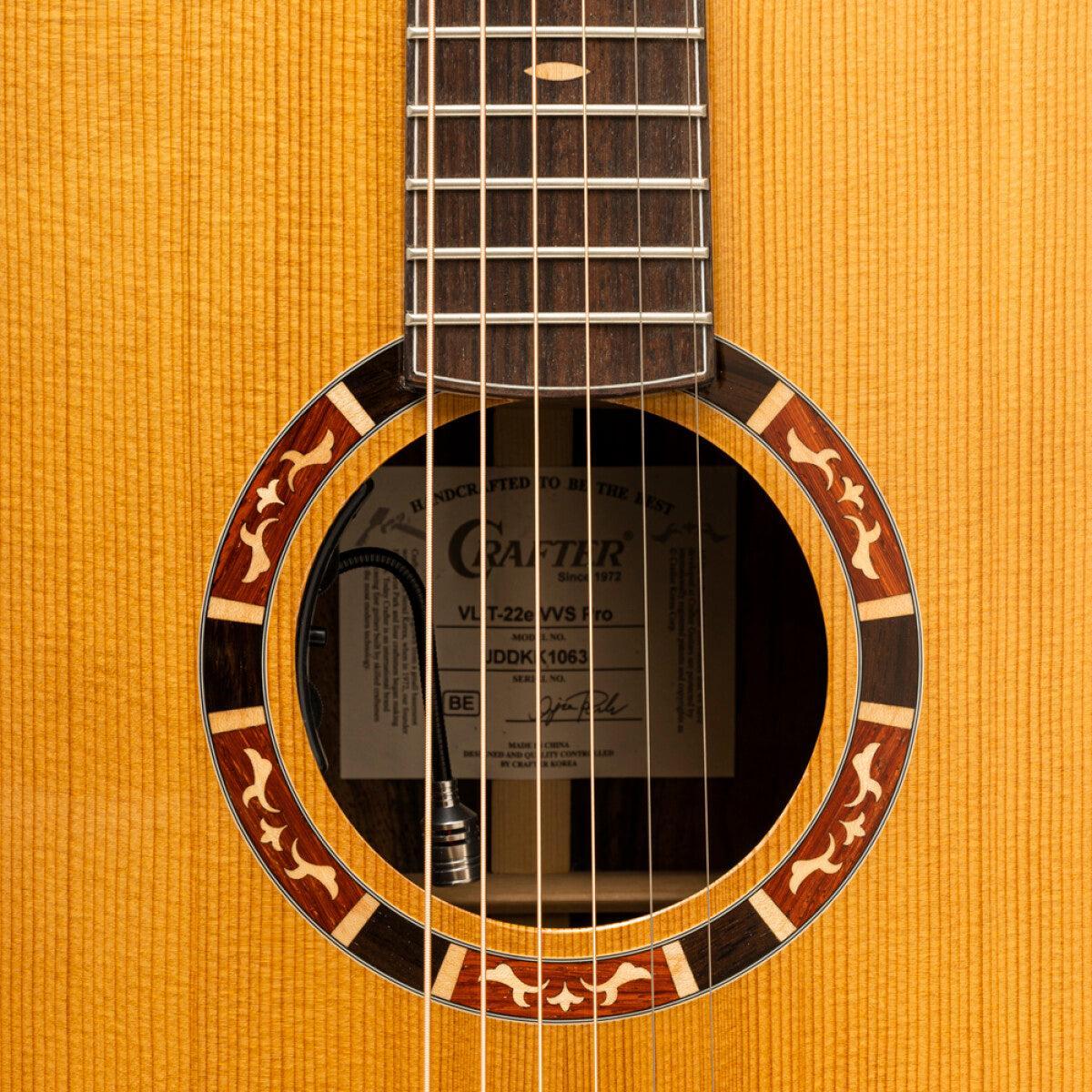 Crafter VL T22E VVS – Orchestra western guitar med VVS behandlet massiv gran