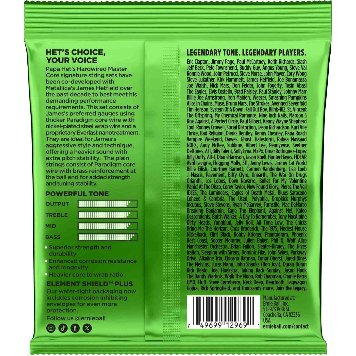 Ernie Ball 2201 Papa Het's Signature Strings