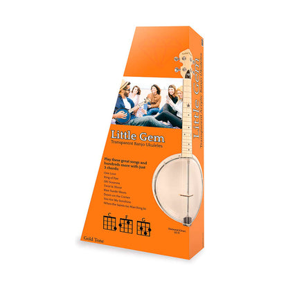 Gold Tone LG-D – Little Gem koncert banjo-ukulele med transporttaske, Diamond