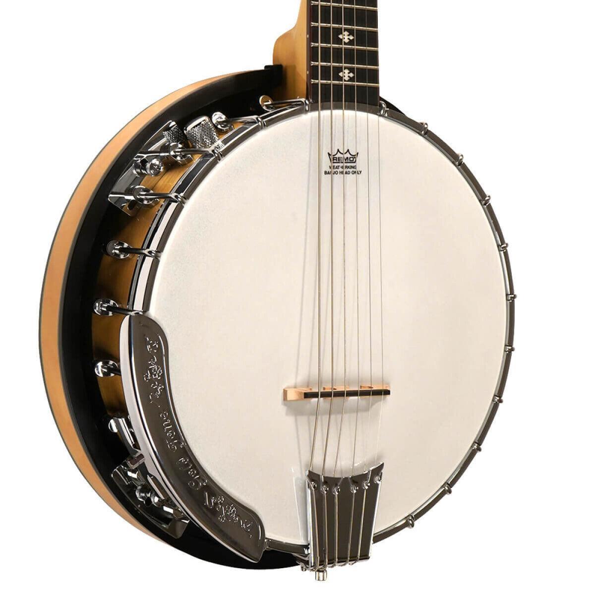 Gold Tone GT-500 Gold Tone Deluxe Banjitar, 6-strenget guitarhals med banjokrop