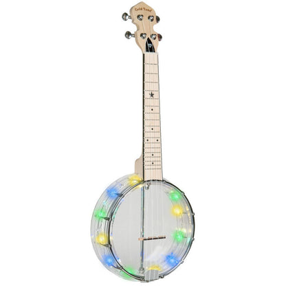 Gold Tone LG-D-LIGHTS – Little Gem koncert banjo-ukulele med LED-lys, Diamond