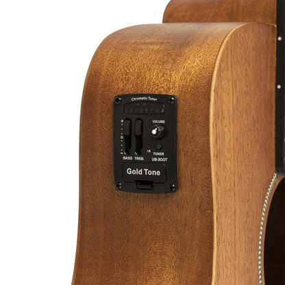 Gold Tone M-BASS25 25" acoustic-electric micro bass with mahogany top and bag included 