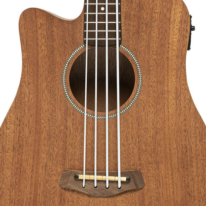 Gold Tone M-BASS25/L 25" acoustic-electric micro bass with mahogany top and back included, left-handed model