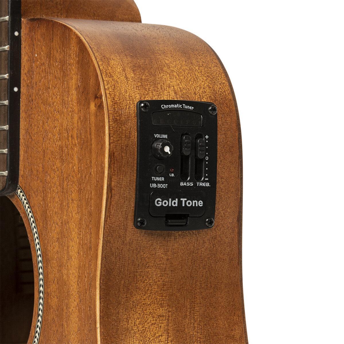 Gold Tone M-BASS/L Ergonomic 23" fretless micro bass for left-handed musicians 