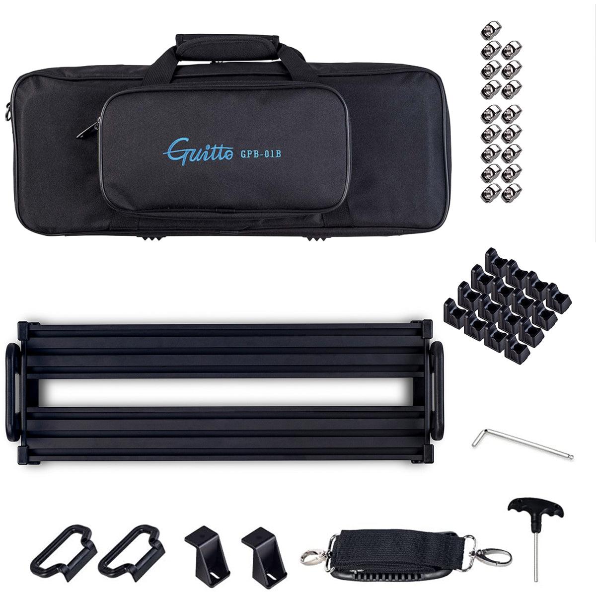 Guitto GPB-01 B pedalboard med taske - Small