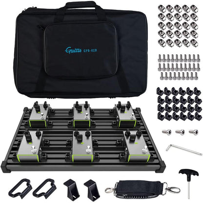 Guitto GPB-02 B pedalboard med taske - Medium
