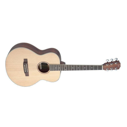 J.N Guitars ASY-A MINI Auditorium rejseguitar m/massiv gran dæk