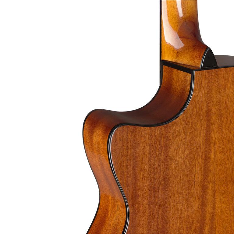 J.N Guitars BES-ACE N auditorium guitar m/massiv gran dæk og B-Band Pick-Up