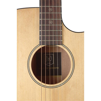 J.N Guitars BES-ACE N auditorium guitar m/massiv gran dæk og B-Band Pick-Up