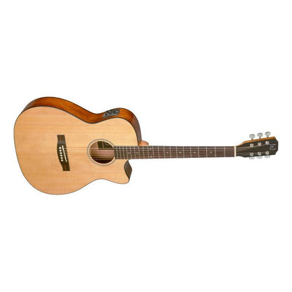 J.N Guitars BES-ACE N auditorium guitar m/massiv gran dæk og B-Band Pick-Up