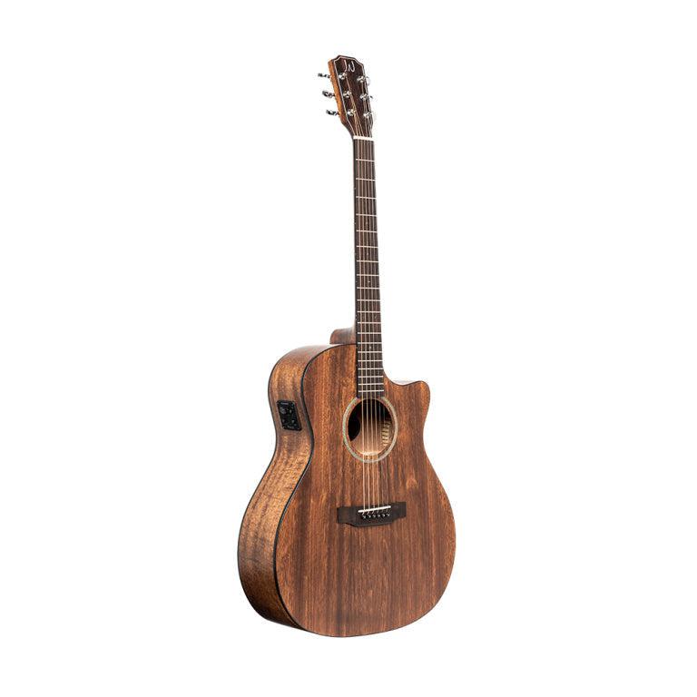 J.N Guitars DOV-ACFI Auditorium guitar m/massiv mahogni dæk og Fishman Pick-up