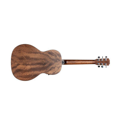 J.N Guitars DOV-PFI Parlor guitar med massiv mahogni dæk og Fishman system