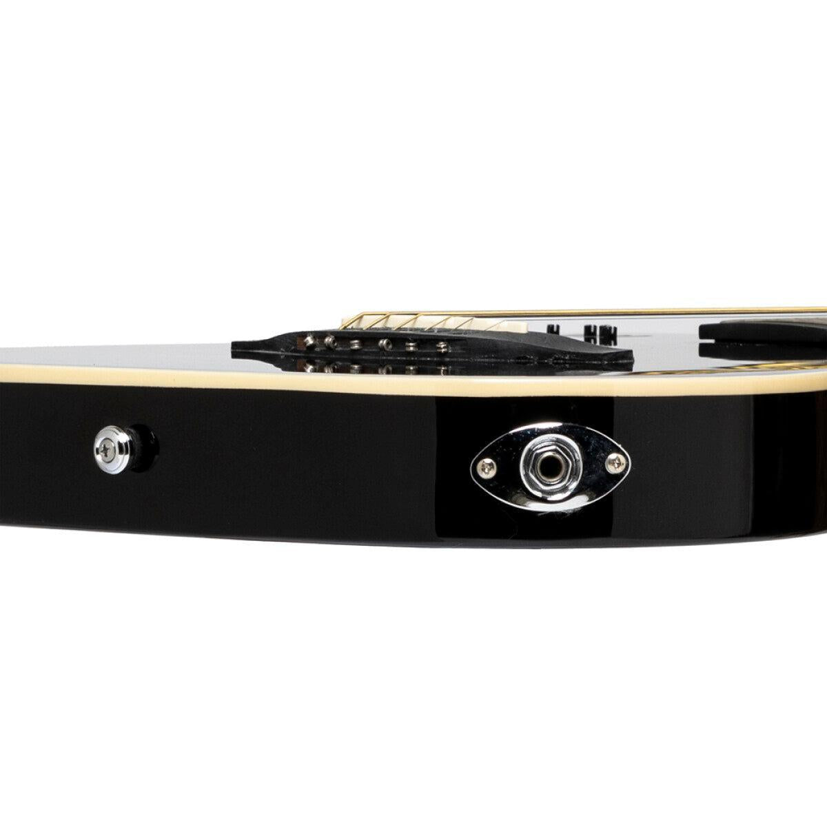 J.N Guitars EW3000CBK  western el-guitar m/massiv krop, sort