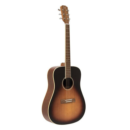 J.N Guitars EZR-D Dreadnought guitar m/massiv ceder dæk, sunburst