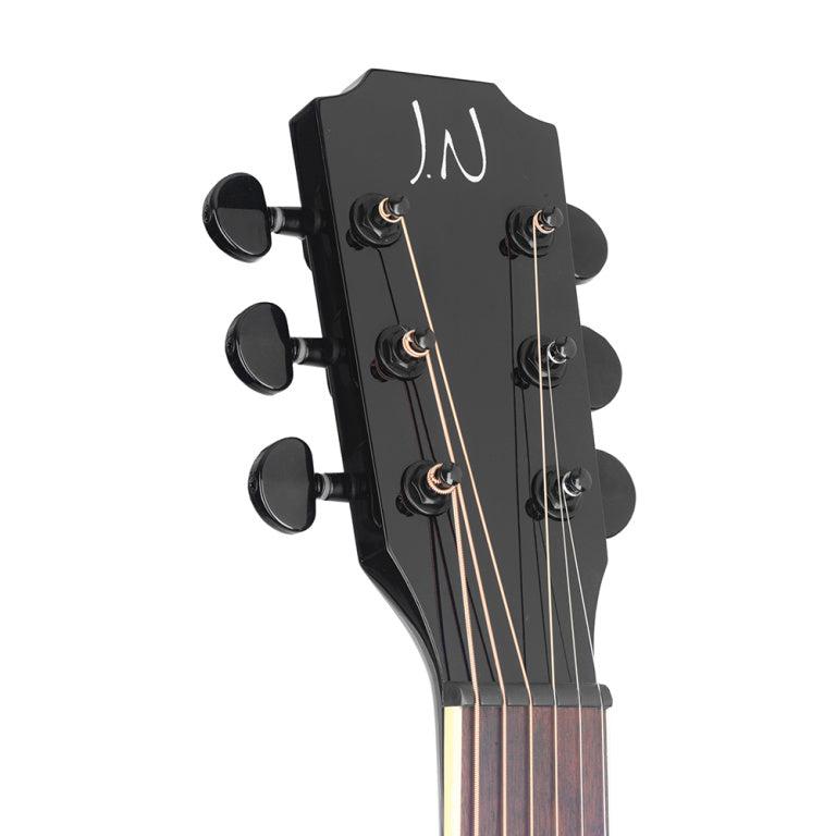 J.N Guitars YAK-A Auditorium guitar massiv mahogni dæk